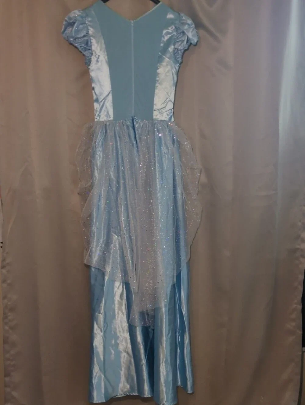 Leg Avenue Cinderella Light Blue Satin Costume Dress - Picture 4 of 10